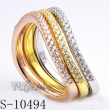 925 Silver Zirconia Jewelry with Women Combination Ring (S-10494)